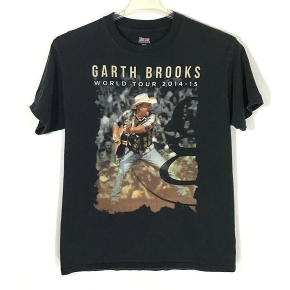 Garth Brooks World Concert Tour 2014-2015 Graphic T-Shirt / Black / Mens Size M - Picture 4 of 4